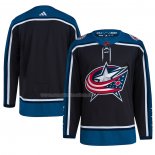 Maglia Hockey Columbus Blue Jackets Reverse Throwback Autentico Blank Nero