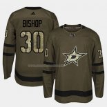 Maglia Hockey Dallas Stars Ben Bishop 2018 Salute To Service Verde Militare