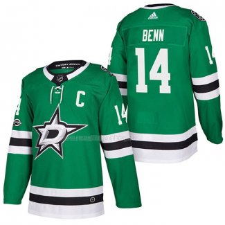 Maglia Hockey Dallas Stars Jamie Benn Autentico Home 2018 Verde