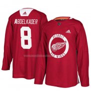 Maglia Hockey Detroit Red Wings Justin Abdelkader New Season Practice Rosso