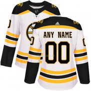 Maglia Hockey Donna Boston Bruins Personalizzate Away Bianco
