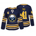 Maglia Hockey Donna Buffalo Sabres Justin Falk Autentico Giocatore Blu