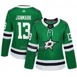 Maglia Hockey Donna Dallas Stars Mattias Janmark Autentico Giocatore Verde