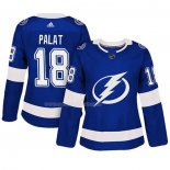 Maglia Hockey Donna Tampa Bay Lightning Ondrej Palat Autentico Giocatore Blu