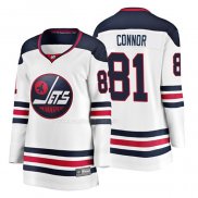 Maglia Hockey Donna Winnipeg Jets Kyle Connor Heritage Breakaway Bianco