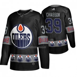 Maglia Hockey Edmonton Oilers Alex Chiasson Breakaway Nero