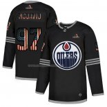 Maglia Hockey Edmonton Oilers Connor Mcdavid 2020 USA Flag Nero
