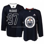 Maglia Hockey Edmonton Oilers Connor Mcdavid New Season Practice Blu