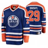 Maglia Hockey Edmonton Oilers Leon Draisaitl Blu