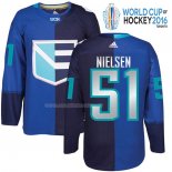 Maglia Hockey Europa Frans Nielsen Premier 2016 World Cup Blu