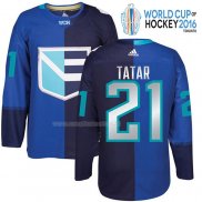 Maglia Hockey Europa Tomas Tatar Premier 2016 World Cup Blu