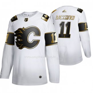 Maglia Hockey Golden Edition Calgary Flames Mikael Backlund Limited Bianco