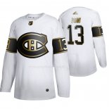 Maglia Hockey Golden Edition Montreal Canadiens Max Domi Autentico Bianco