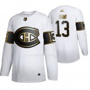 Maglia Hockey Golden Edition Montreal Canadiens Max Domi Autentico Bianco