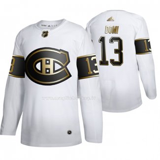 Maglia Hockey Golden Edition Montreal Canadiens Max Domi Autentico Bianco