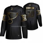 Maglia Hockey Golden Edition St. Louis Blues Jordan Binnington Autentico Nero