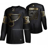 Maglia Hockey Golden Edition St. Louis Blues Jordan Binnington Autentico Nero