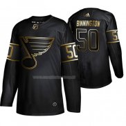 Maglia Hockey Golden Edition St. Louis Blues Jordan Binnington Autentico Nero