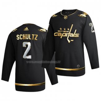 Maglia Hockey Golden Edition Washington Capitals Justin Schultz Limited Autentico 2020-21 Nero