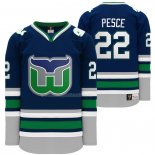 Maglia Hockey Hartford Whalers Brett Pesce Heritage Night Throwback Blu