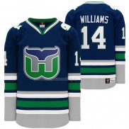 Maglia Hockey Hartford Whalers Justin Williams Heritage Night Throwback Blu