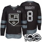 Maglia Hockey Los Angeles Kings Drew Doughty 1917-2017 100th Anniversario Nero