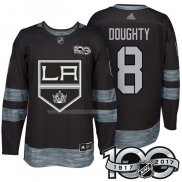Maglia Hockey Los Angeles Kings Drew Doughty 1917-2017 100th Anniversario Nero