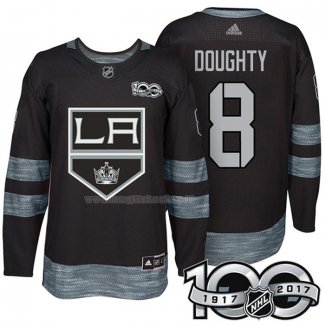 Maglia Hockey Los Angeles Kings Drew Doughty 1917-2017 100th Anniversario Nero