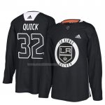 Maglia Hockey Los Angeles Kings Jonathan Quick New Season Practice Nero