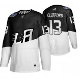 Maglia Hockey Los Angeles Kings Kyle Clifford 2020 Stadium Series Bianco Nero