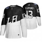 Maglia Hockey Los Angeles Kings Kyle Clifford 2020 Stadium Series Bianco Nero