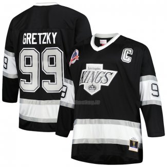 Maglia Hockey Los Angeles Kings Wayne Gretzky Mitchell & Ness Big & Tall 199293 Blue Line Nero
