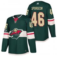 Maglia Hockey Minnesota Wild Jared Spurgeon Autentico Home 2018 Verde