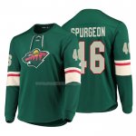 Maglia Hockey Minnesota Wild Jared Spurgeon Platinum Verde