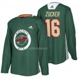 Maglia Hockey Minnesota Wild Jason Zucker New Season Practice Verde
