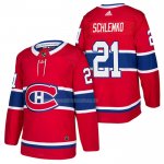 Maglia Hockey Montreal Canadiens David Schlemko Autentico Home 2018 Rosso