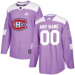 Maglia Hockey Montreal Canadiens Personalizzate Viola