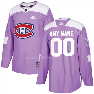 Maglia Hockey Montreal Canadiens Personalizzate Viola