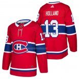 Maglia Hockey Montreal Canadiens Peter Holland Autentico Home 2018 Rosso