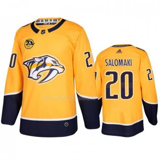 Maglia Hockey Nashville Predators Miikka Salomaki Home Giallo