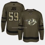 Maglia Hockey Nashville Predators Roman Josi 2018 Salute To Service Verde Militare