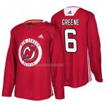 Maglia Hockey New Jersey Devils Andy Greene New Season Practice Rosso