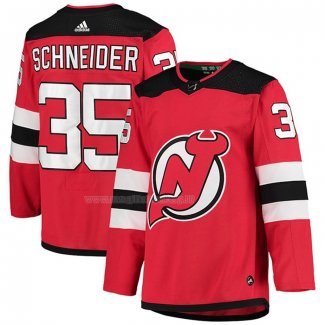 Maglia Hockey New Jersey Devils Cory Schneider Home Autentico Rosso