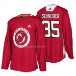 Maglia Hockey New Jersey Devils Cory Schneider New Season Practice Rosso