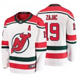 Maglia Hockey New Jersey Devils Travis Zajac Alternato Breakaway Bianco