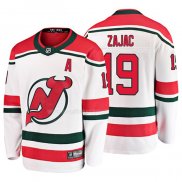Maglia Hockey New Jersey Devils Travis Zajac Alternato Breakaway Bianco