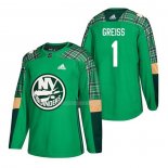 Maglia Hockey New York Islanders Thomas Greiss 2018 Dia de San Patricio Verde
