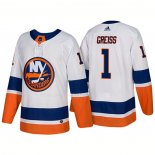 Maglia Hockey New York Islanders Thomas Greiss New Outfitted 2018 Bianco
