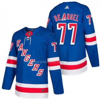 Maglia Hockey New York Rangers Tony Deangelo Autentico Home 2018 Blu