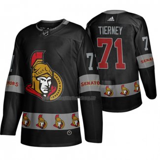 Maglia Hockey Ottawa Senators Chris Tierney Breakaway Nero